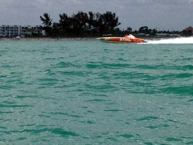 Cell Phone Photos by Paula Crosby<br>
Offshore Boat Race at Englewood Beach April 13 - 2014 - Slide 1