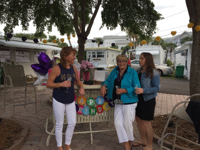 Norma Bishops Birthday Party on the Patio - Slide 1